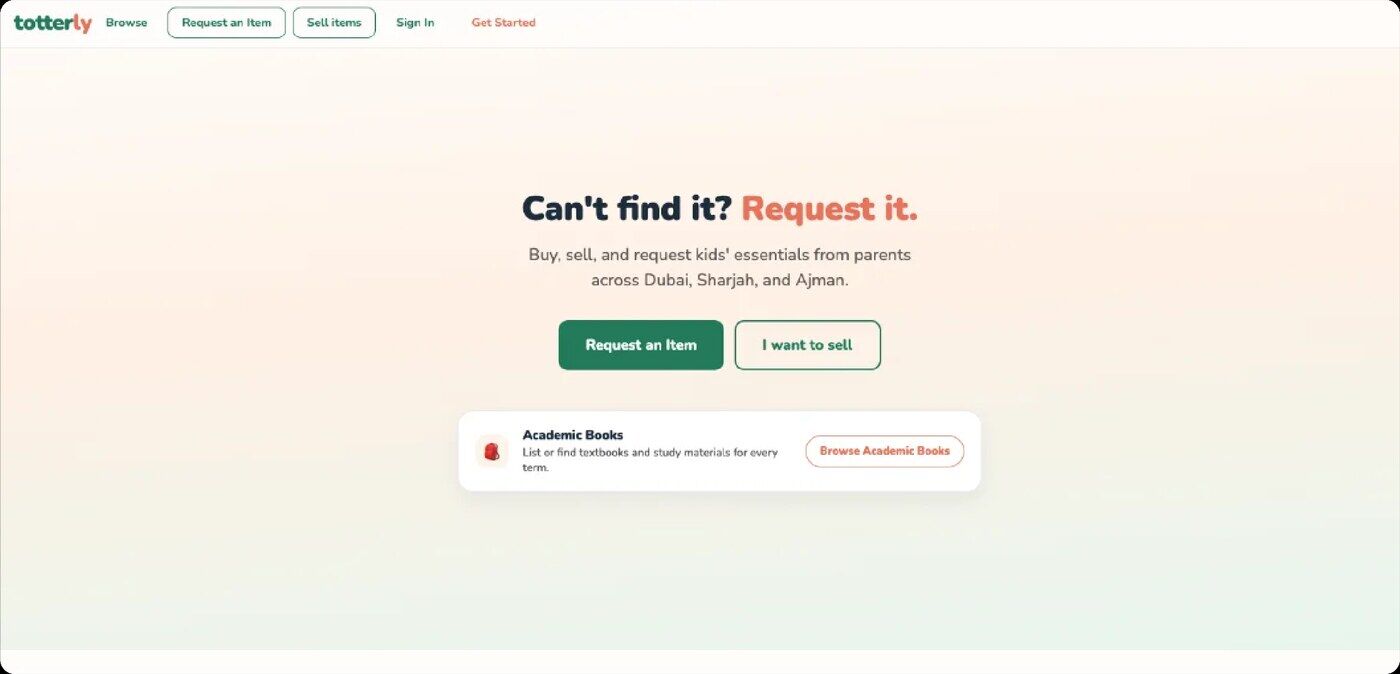 Totterly website, built by Marlow